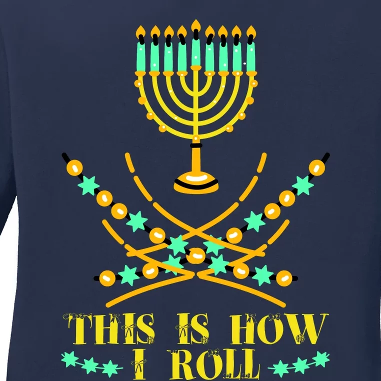 Funny Hanukkah Ladies Long Sleeve Shirt