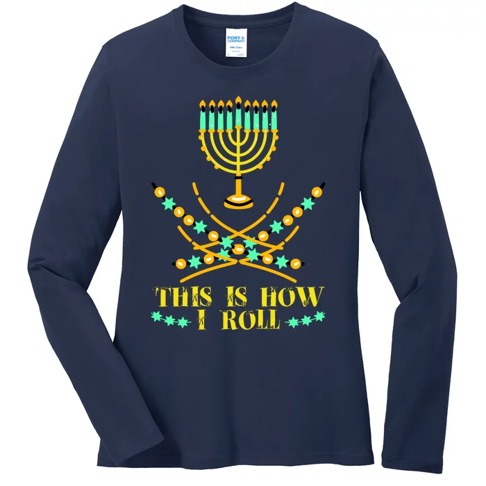 Funny Hanukkah Ladies Long Sleeve Shirt