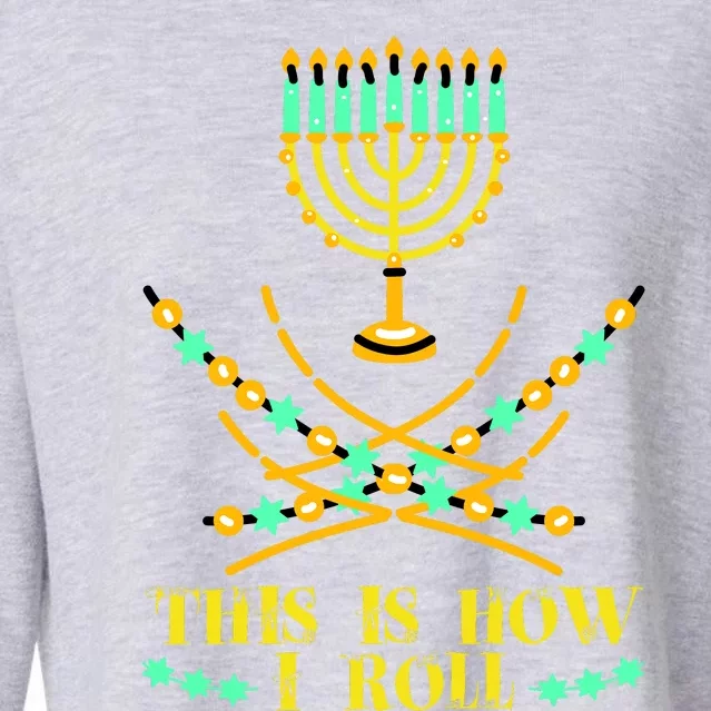 Funny Hanukkah Cropped Pullover Crew