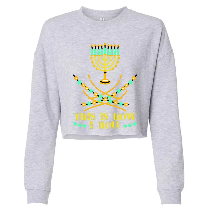 Funny Hanukkah Cropped Pullover Crew