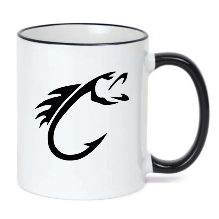 Fish Hook Black Color Changing Mug