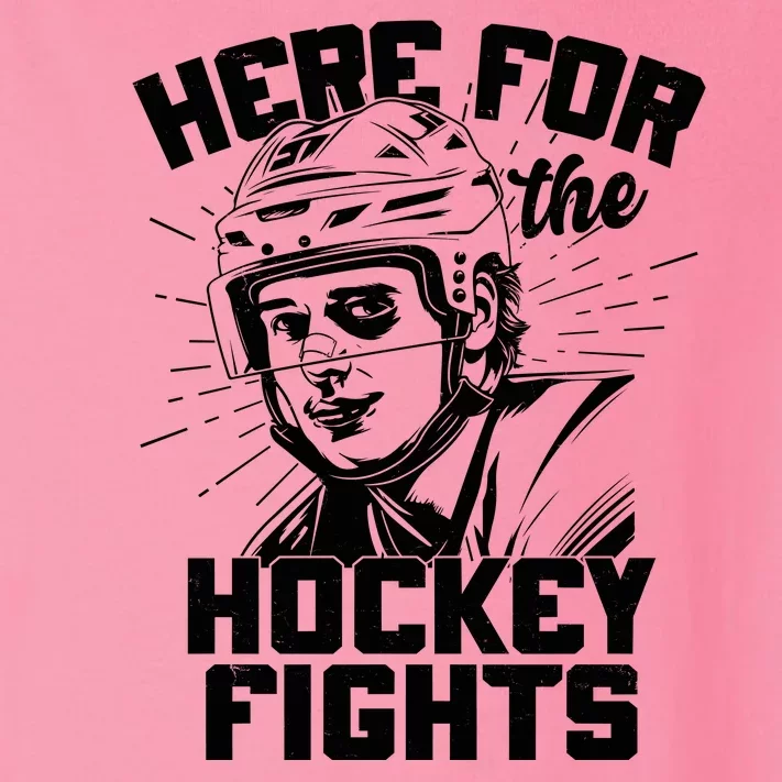 Funny Here For The Hockey Fights Toddler Long Sleeve Shirt