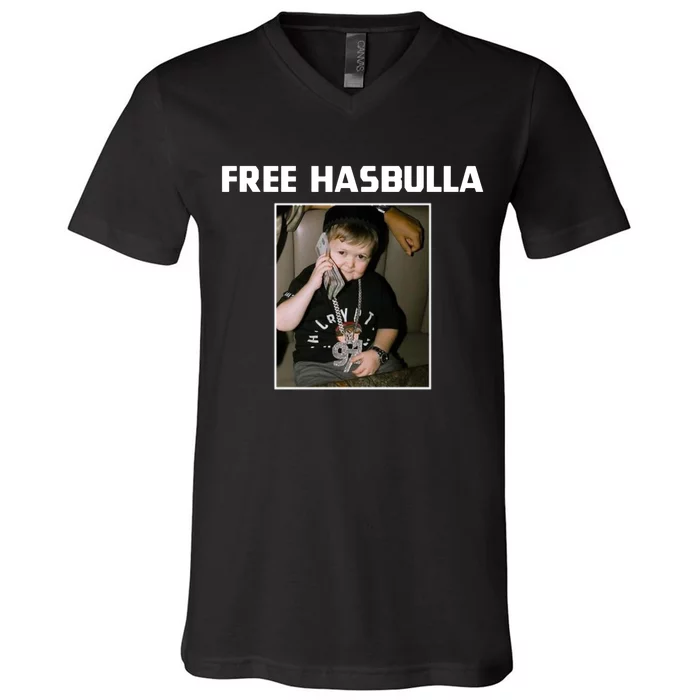 Free Hasbulla V-Neck T-Shirt