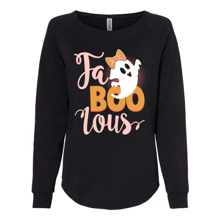 Funny Halloween Fa Boo Lous Ghost Womens California Wash Sweatshirt