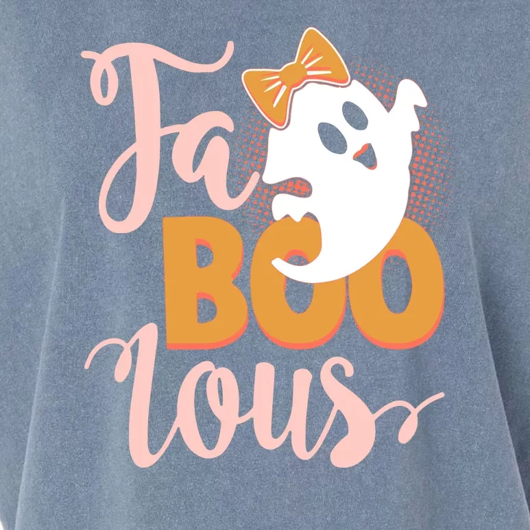 Funny Halloween Fa Boo Lous Ghost Garment-Dyed Women's Muscle Tee