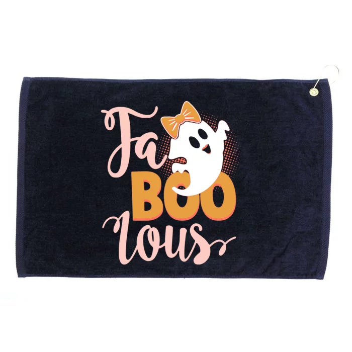 Funny Halloween Fa Boo Lous Ghost Grommeted Golf Towel