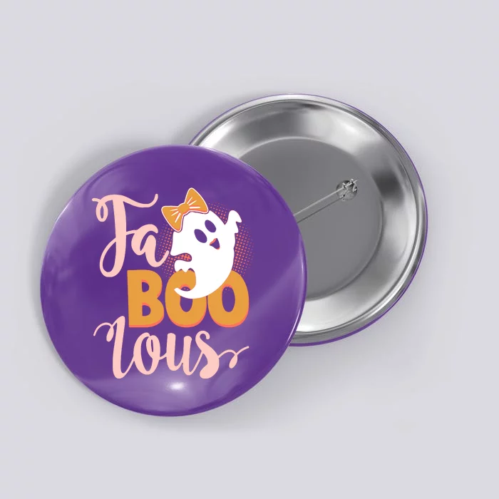 Funny Halloween Fa Boo Lous Ghost Button