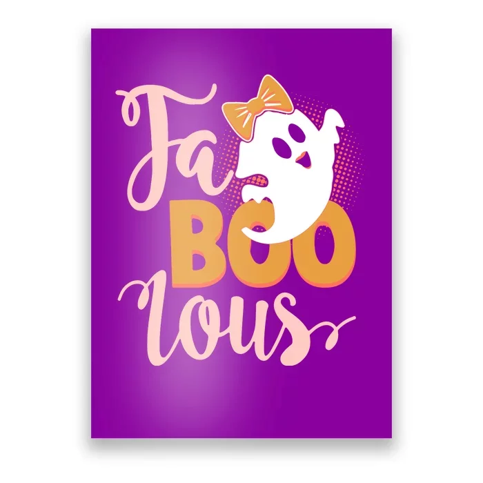 Funny Halloween Fa Boo Lous Ghost Poster