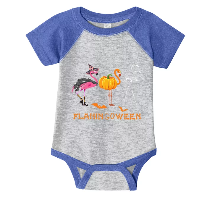 Funny Halloween Flamingo Costume Flamingoween Infant Baby Jersey Bodysuit