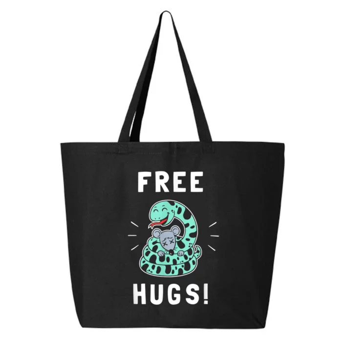 Free Hugs Funny Python Snake Anaconda Joke 25L Jumbo Tote