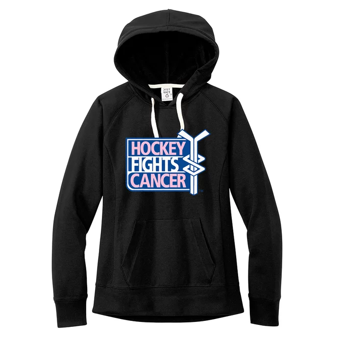 funny Hockey Fights Cancer awareness Women's Fleece Hoodie