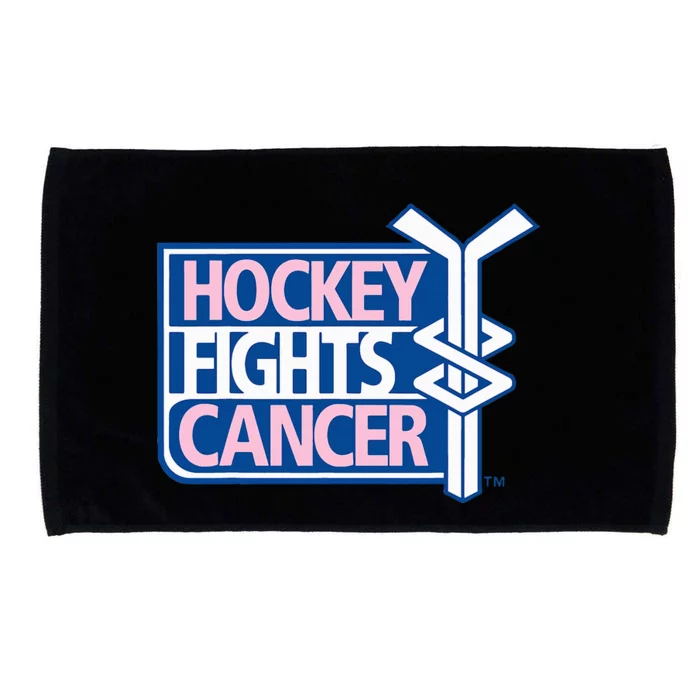 funny Hockey Fights Cancer awareness Microfiber Hand Towel