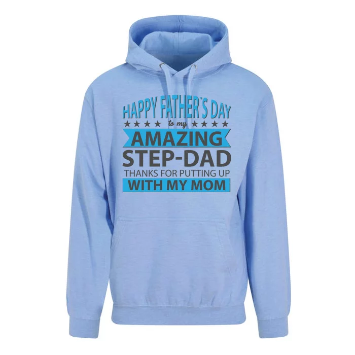 Funny Happy Father's Day To My Amazing StepDad Unisex Surf Hoodie