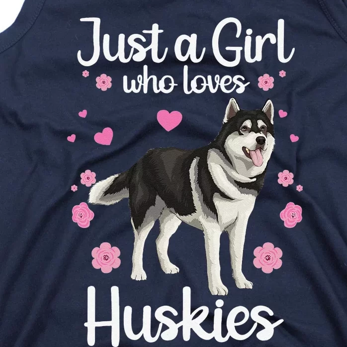 Funny Huskies For Women Pup Siberian Husky Dog Lovers Tank Top