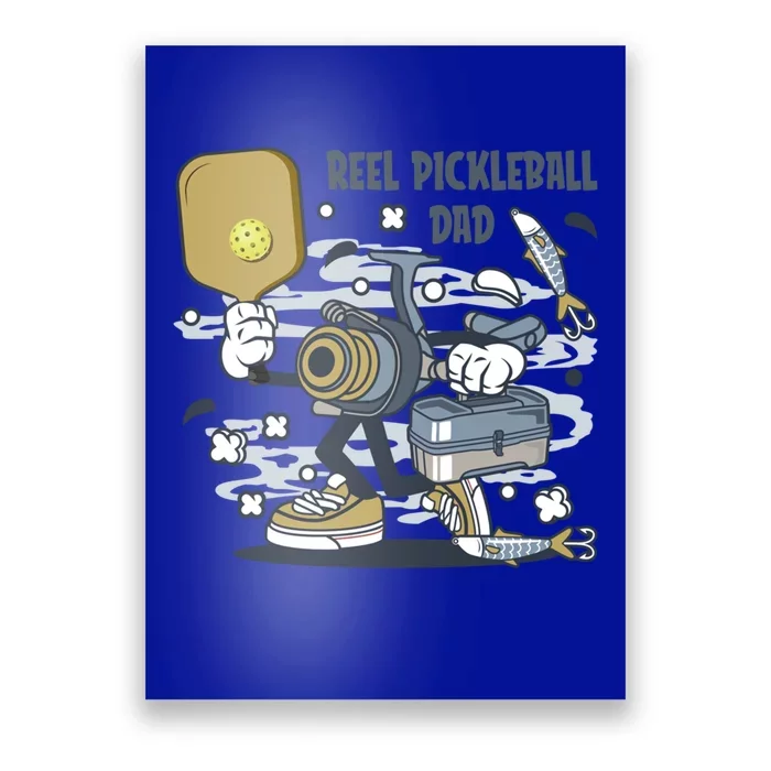 Fun Huoid Fishing Reel Reel Pickleball Dad FatherS Day Gift Poster