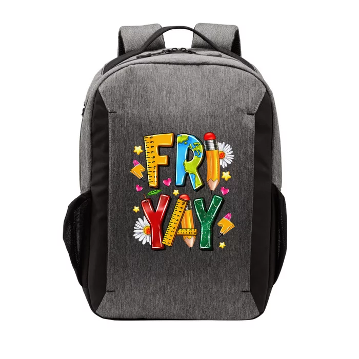 Friyay Happy Friday Funny Weekend Teacher Fri Yay Teacher Gift Vector Backpack