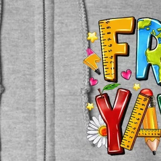 Friyay Happy Friday Funny Weekend Teacher Fri Yay Teacher Gift Full Zip Hoodie