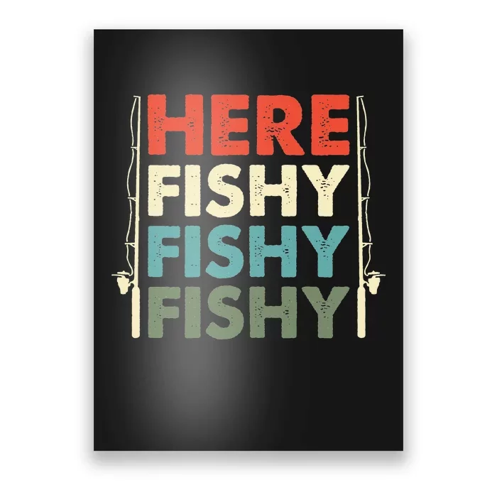 Fish Hunting Fishing Fishrod Fisherman Poster