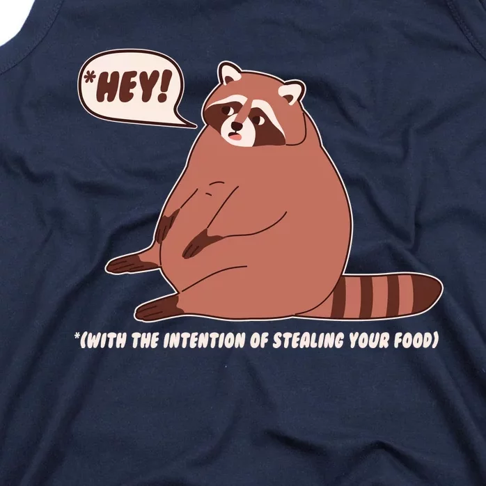 Funny Hey Fat Raccoon Stealing Your Food Tank Top