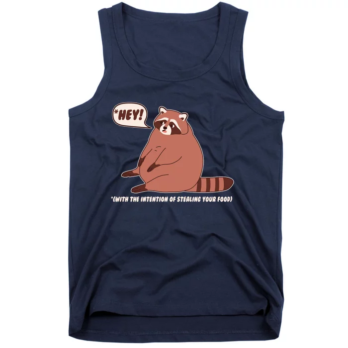 Funny Hey Fat Raccoon Stealing Your Food Tank Top