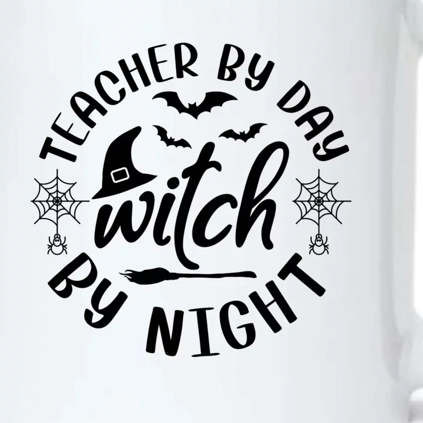 Funny Halloween For Teachers Teacher By Day Witch By Night Cool Gift Black Color Changing Mug