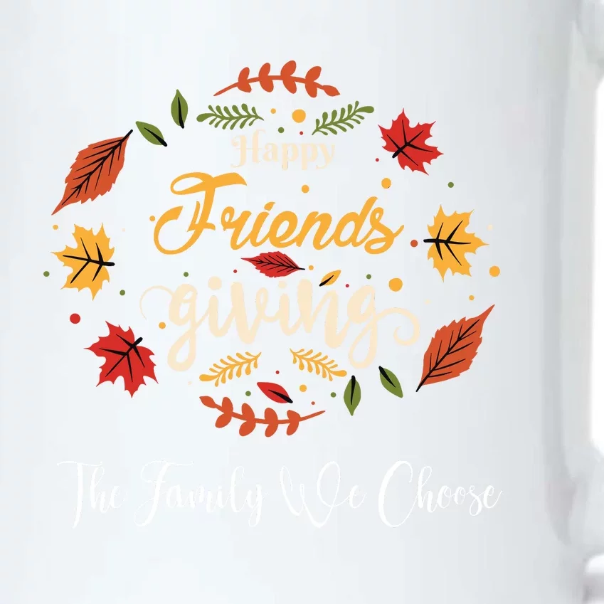 Funny Happy Friendsgiving Turkey Friends Giving Black Color Changing Mug