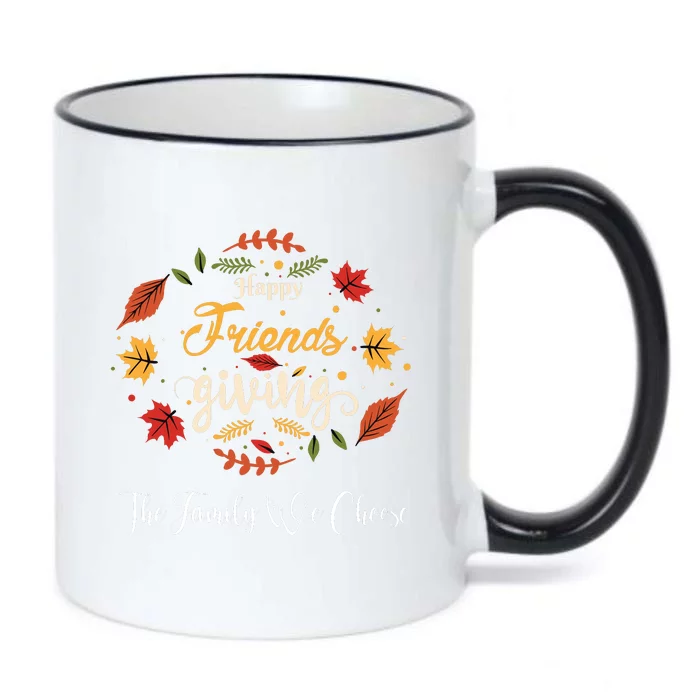 Funny Happy Friendsgiving Turkey Friends Giving Black Color Changing Mug