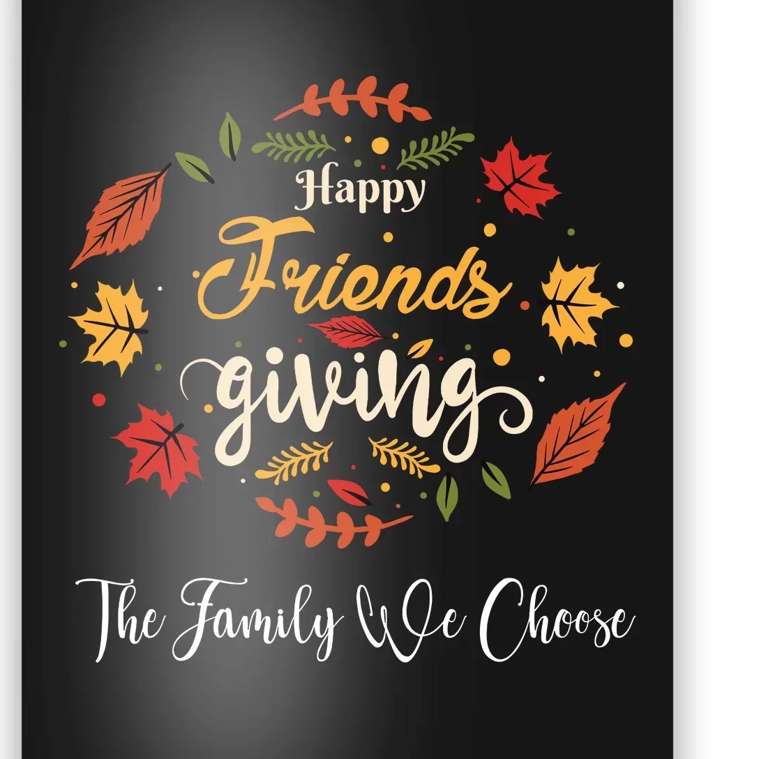 Funny Happy Friendsgiving Turkey Friends Giving Poster