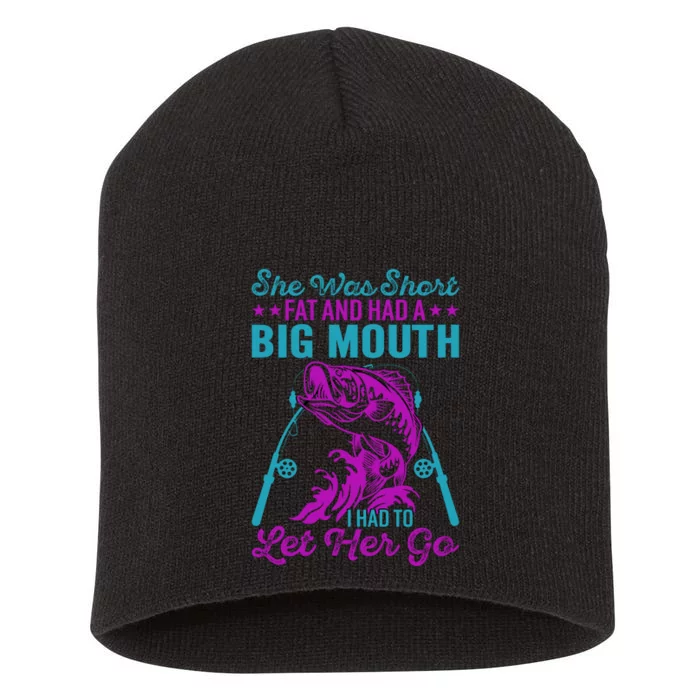 Funny Humor Fishing Short Acrylic Beanie