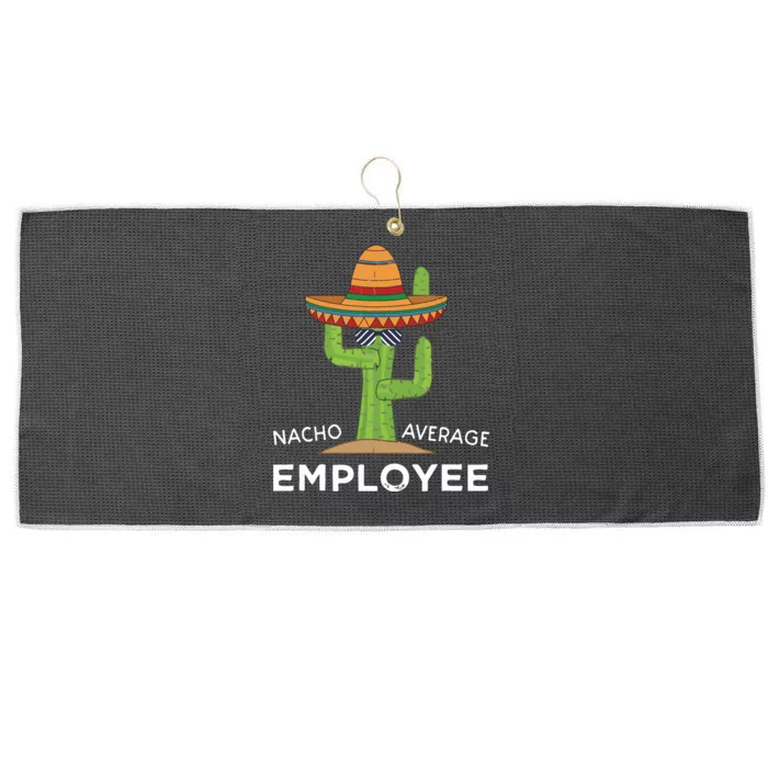 Fun Hilarious Funny Employee Appreciation Saying Large Microfiber Waffle Golf Towel