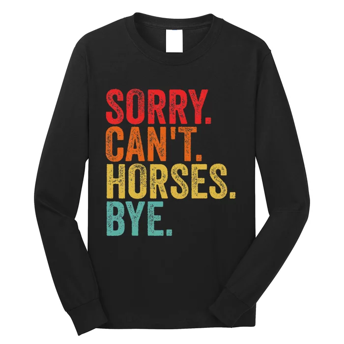 Funny Horse Long Sleeve Shirt