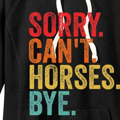 Funny Horse Women's Fleece Hoodie