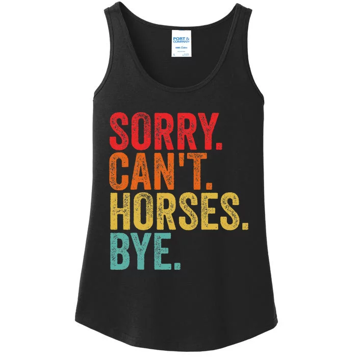 Funny Horse Ladies Essential Tank