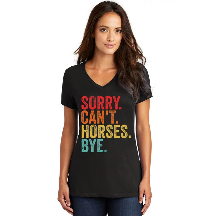 Funny Horse Women's V-Neck T-Shirt