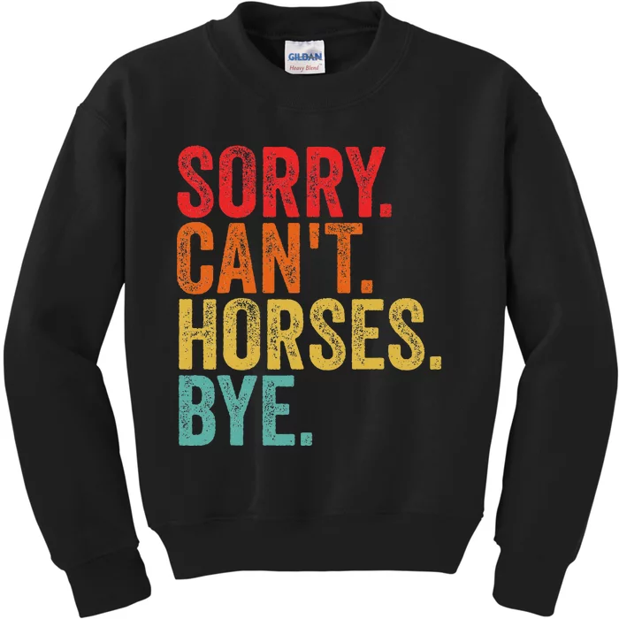 Funny Horse Kids Sweatshirt