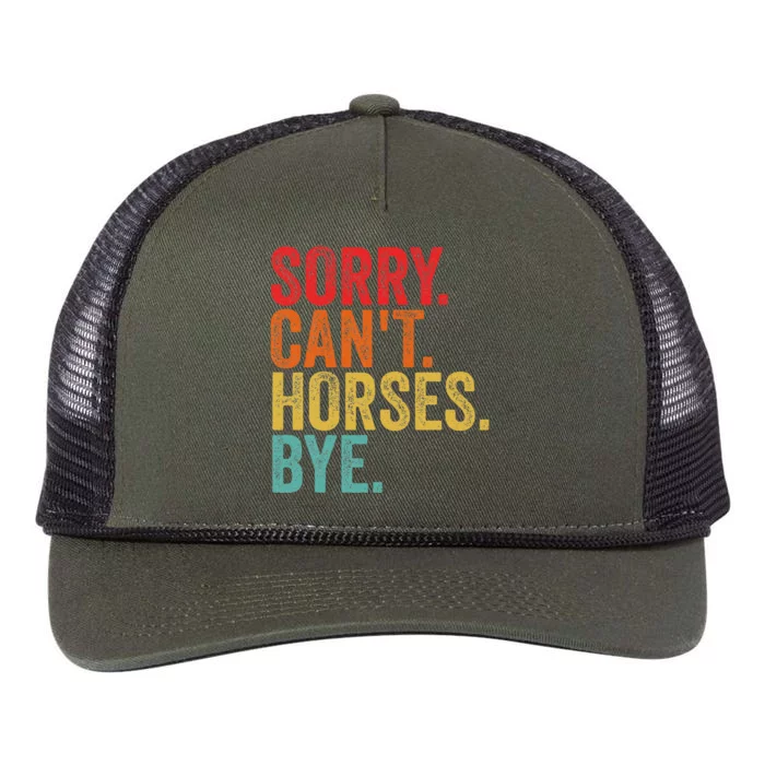 Funny Horse Retro Rope Trucker Hat Cap