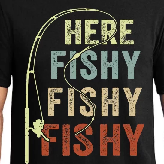 FishingShirt Here Fishy Bass Fish Funny Pajama Set