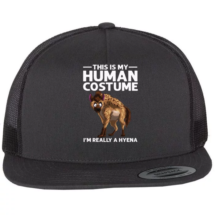 Funny Hyena For Wo Zoo Keeper Africa Tanzania Animal Flat Bill Trucker Hat