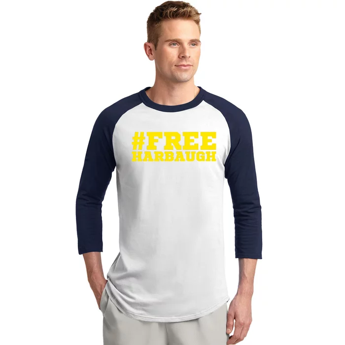 Free Harbaugh Baseball Sleeve Shirt