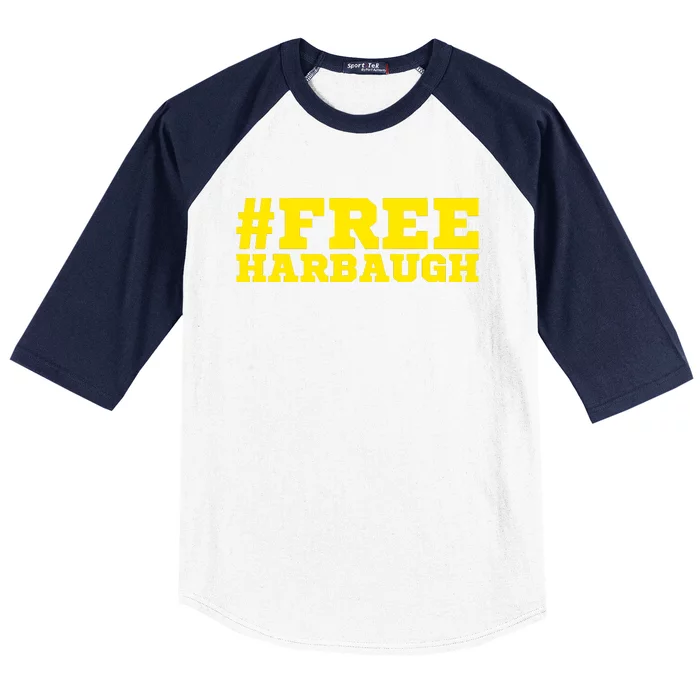 Free Harbaugh Baseball Sleeve Shirt