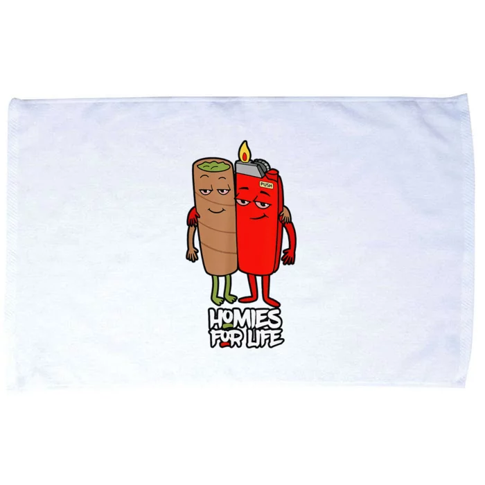 Funny Homies For Life Weed Microfiber Hand Towel