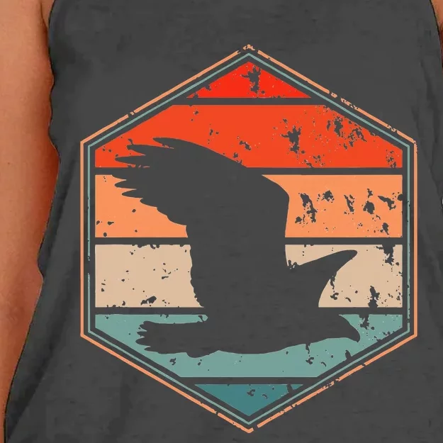 Falcon Hawk Falconry Clothes Peregrine Falcon Women's Knotted Racerback Tank