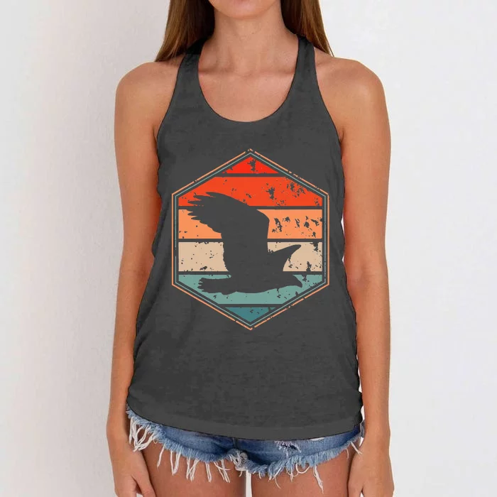 Falcon Hawk Falconry Clothes Peregrine Falcon Women's Knotted Racerback Tank