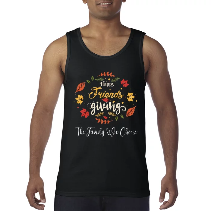 Funny Happy Friendsgiving Turkey Friends Giving Tank Top