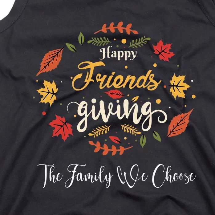 Funny Happy Friendsgiving Turkey Friends Giving Tank Top