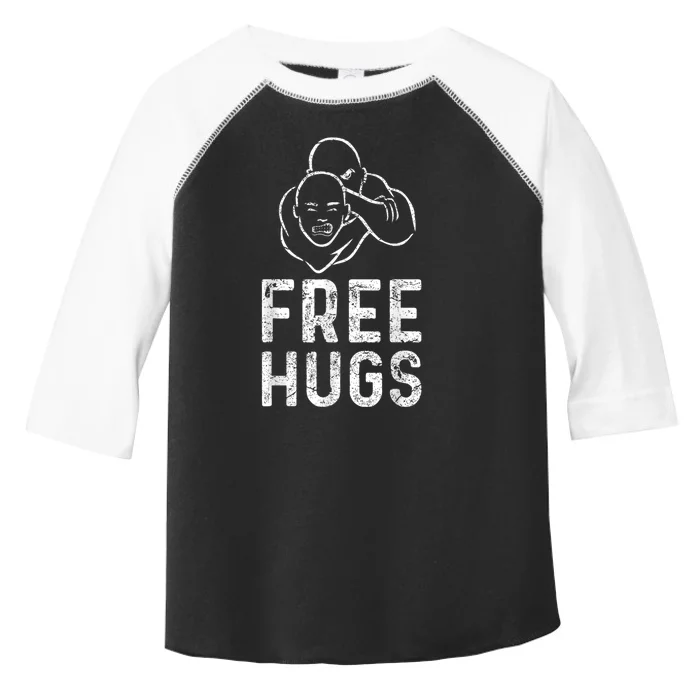 Free Hugs Funny Brazilian Jiujitsu Mma Bjj Toddler Fine Jersey T-Shirt