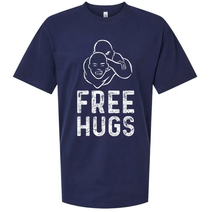 Free Hugs Funny Brazilian Jiujitsu Mma Bjj Sueded Cloud Jersey T-Shirt