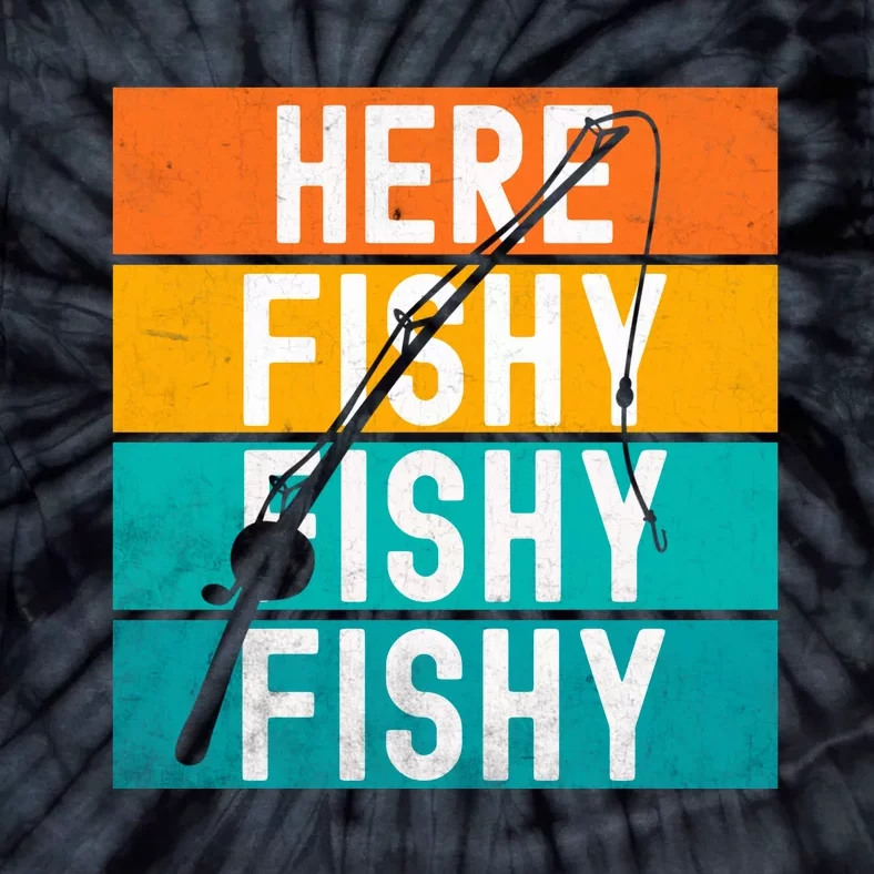 Fishing Here Fishy Tie-Dye T-Shirt