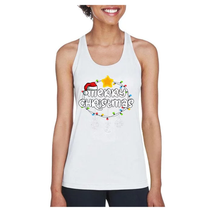 Festive Holiday Fun Hilarious Christmas Designs for the Whole Family Women's Racerback Tank