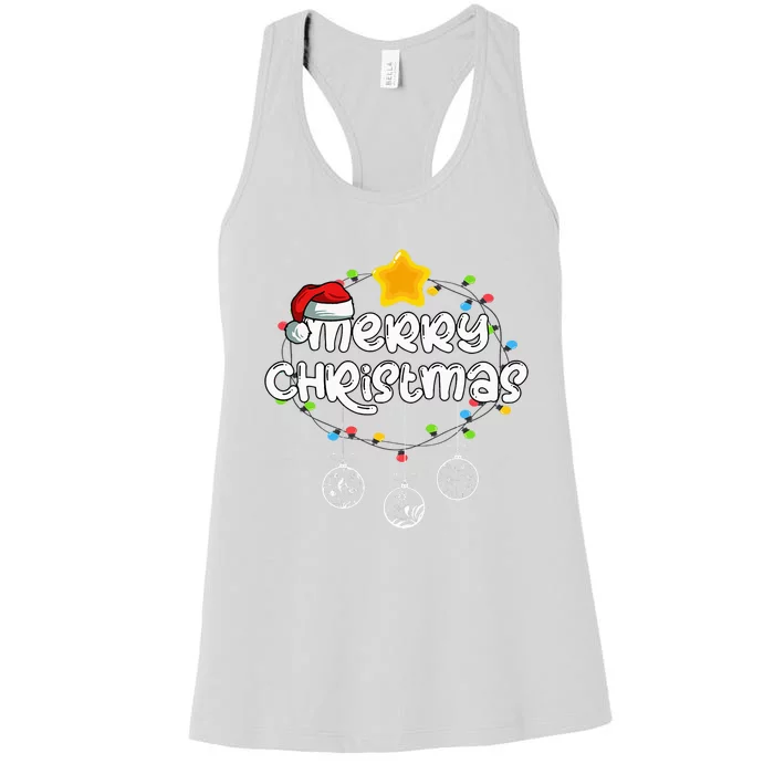 Festive Holiday Fun Hilarious Christmas Designs for the Whole Family Women's Racerback Tank